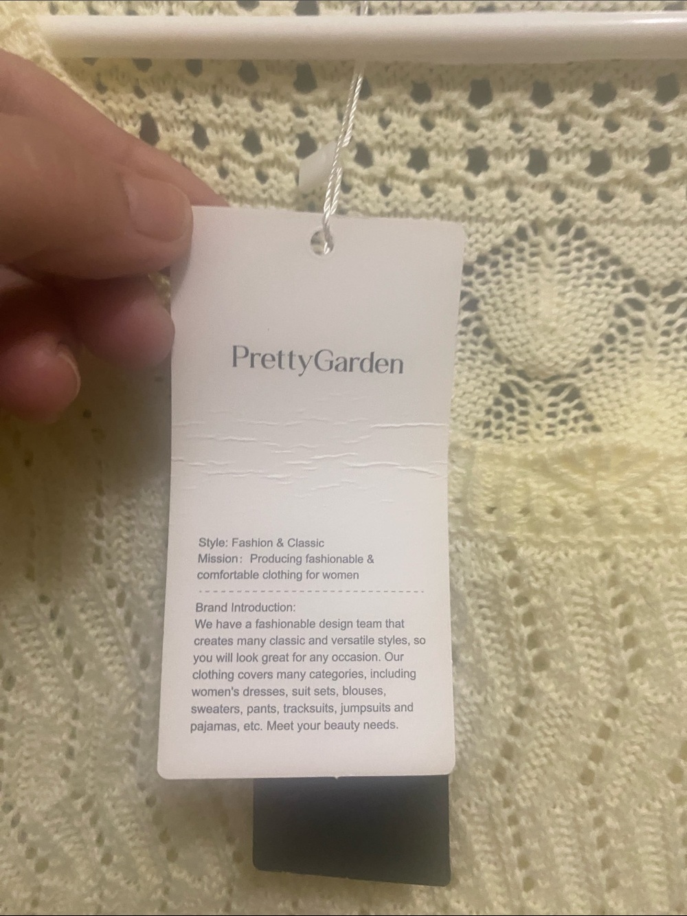 Cream Crochet Knit Sleeveless Tank Top - Picture 10 of 14